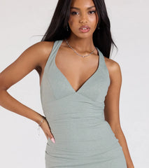 Ayla Lace-Up Slit Mermaid Glitter Formal Dress