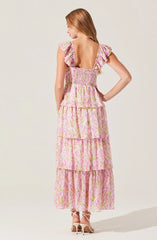 Midsummer Floral Tiered Maxi Dress
