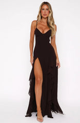 Summer Solstice Maxi Dress Chocolate