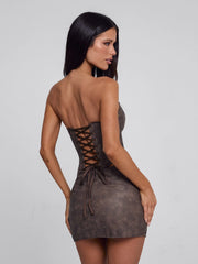 RODEO MINI SKIRT CHOCOLATE