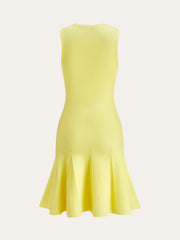 Sleeveless Knit Dress With Pocket Detail
