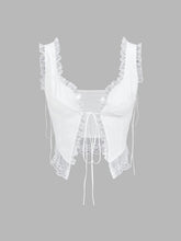 Fly Away Fairytale Lace Trim Crop Cami Top