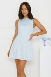 Lagoon Waves Mini Dress