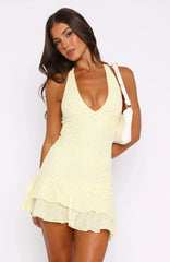 All I Wanted Was This Mini Dress Lemon