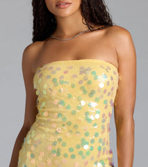 Disco Club Sequin Mini Dress