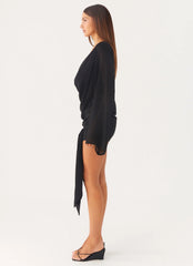 Sorrel Long Sleeve Mini Dress - Black