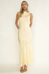 Veyla Shoulder Sash Maxi Dress Butter