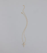 Divine Sparkle Cubic Zirconia Cross Necklace