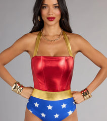 Lady Justice Halter Bodysuit