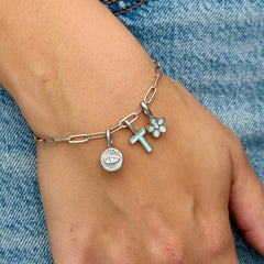 Harper Pearl Plumeria Charm