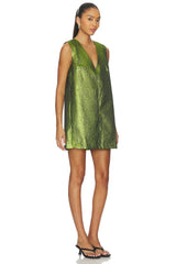 Fountain Metallic Mini Dress