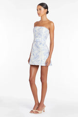Striking Elegance Mini Dress Blue