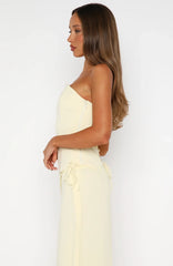 Bye Girl Strapless Bustier Butter