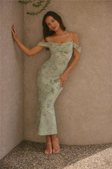 Tropical Tide Maxi Dress Green