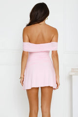 Daisy Daze Off Shoulder Mesh Mini Dress