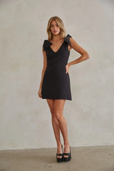 Audrey Bow Strap Mini Dress
