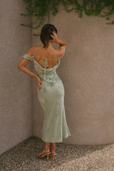 Tropical Tide Maxi Dress Green