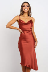 Cyprus Dress - Rust
