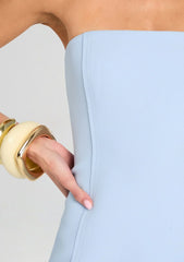 Poppi Heavy Crepe Strapless Mini Dress