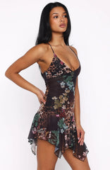Floating Through It Mini Dress Mystic Leopard