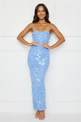 Amber Zest Mesh Maxi Dress