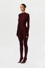 Burnout Closed Toe Jumpsuit Petite